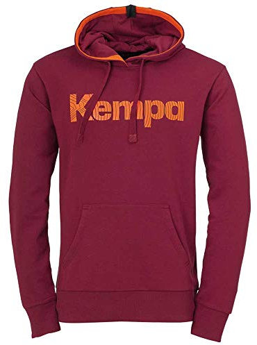 Kempa Herren Sweatshirt Graphic Hoodie, deep rot, L, 200302911