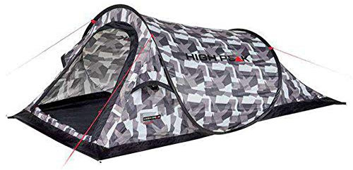 High Peak Wurfzelt Campo 2, Pop Up, für 2 Personen, Festivalzelt mit Wannenboden, super leichtes Schnellöffnungs-Wurfzelt, 1500 mm wasserdicht, UV 60 Sonnenschutz, Ventilationssystem, Moskitoschutz