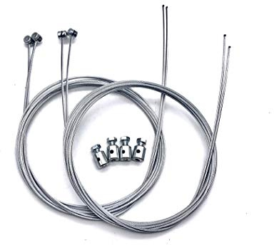 Juego de 4 Cables de Embrague de Moto 8 x 8 1900 mm Inoxidable + 4 Cierres 10 x 12 mm.