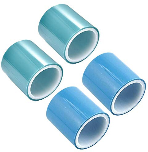 Juliyeh 4 x Kunstharz-Klebeband, nahtlos, spurlos, Schmuck, DIY-Klebeband, UV-Harz, hochklebend, Papierband für Metallrahmen, Unterseite, Schmuckanhänger, 5 m Rolle