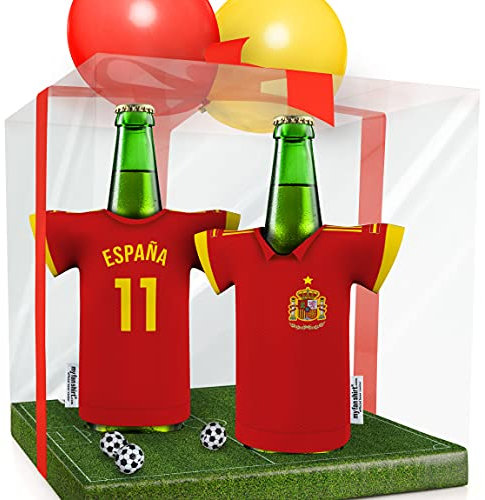 my fan shirt Spanien Trikot-Kühler Fanartikel für Männer | Passend für Spanien | Mann Freund Opa Bruder Geburtstag Weihnachten Ostern Wichteln by MYFANSHIRT.com