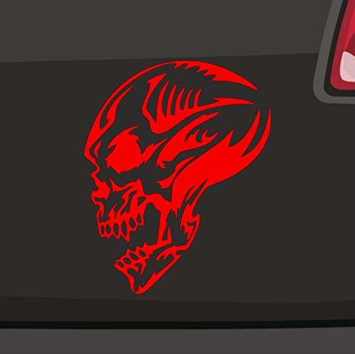 Skelett Schädel Aufkleber -6 Größen 21 Farben- Tattoo Tribal Totenkopf Sticker