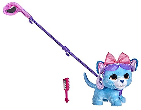 FurReal Rockalots, interaktives Hündchen mit Musik zum Gassi führen, 3 Lieder, Soundeffekte, 3 Accessoires, ab 4 Jahren