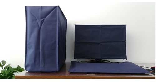 3er Set CPU Staubschutzhülle,Computer Staubschutz für Desktop PC CPU Tower Protector, Monitor + Tastatur + Computer Host PC Staubdichter Computer ,Dust Proof Computer Covers Case (32 Zoll)