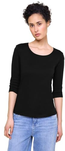 Damen Basic T-Shirt mit 3/4 Arm