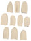 Fingerschutz Lederhandschuhe 10 Pcs PU Daumen Beschützer Dimble Fingerhandschuhe Finger Tipps Guard Daumenbettnadel Cross Handschuhe Cross Handschuhe Cross Handschuhe Fingerhut