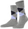 Burlington Herren Socken Manchester M So Baumwolle gemustert 1 Paar, Grau Concrete Melange 3615, 46-50