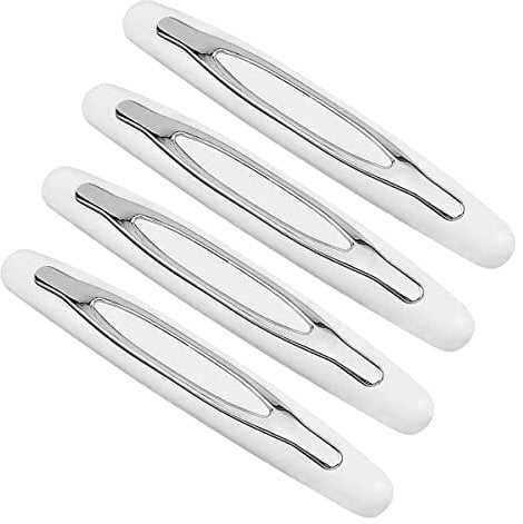 Jagowa 4 Pcs Car Door Protector Strip, Car Door Protection Bumper Strips with Shock Absorber, Anti-Collision, Anti-Scratch Car Door Edge Guard Protectors (White)