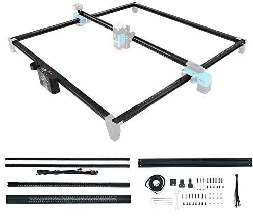 Twotrees Lasergravierer Y-Achsen-Erweiterungskit, Schnellmontage-Lasergravierer-Schnitzbereich-Erweiterungskit mit vollständigem Zubehör für TTS-25/TTS-55, erweiterter Gravurbereich auf 600 x 600 mm