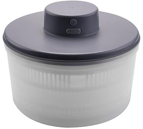 Wisboey SéChoir à LéGumes éLectrique à Essoreuse à Salade, Rechargeable par USB, Bol à SéChage pour Essoreuse à Fruits