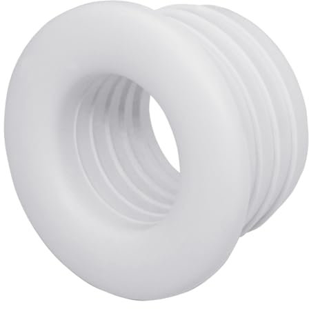 SKIR'CO Lot de 2 manchons en caoutchouc blanc 40 x 25 mm pour tuyau de vidange, raccord en caoutchouc, adaptateur de tuyau, réducteur en caoutchouc