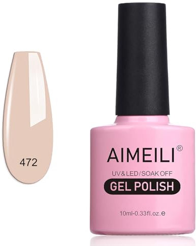 AIMEILI UV LED Gellack ablösbarer Gel Nagellack Nude Pink Gel Nail Polish - (472) 10ml