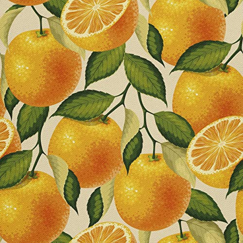 HEKO PANELS Oxford Wasserdichter Canvas Polyester Stoff Zum Nähen - Möbel- und Dekostoff, Handwerken, Wasserabweisend, Blickdicht - Orangen 3 Meter 155 x 300 cm