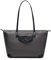 David Jones - Damen Tote Shopper Nylon wasserdichte Handtasche - Tragetasche Schultertasche - Shopping Bag Große Kapazität - Umhängetasche Schultertasche Casual Arbeit Reise - Grau