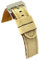 diloy Textil Uhrenarmband Jeans Denim ausgefranst Lederfutter flach sportlich – Größen 18mm 20mm 22mm 24mm 390 Creme 22mm