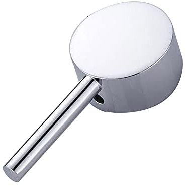 kyaoayo Maniglia per rubinetto, maniglia per rubinetto doccia, inserto valvola da 40 mm, in acciaio inox, per miscelatore monocomando con cartuccia da 40 mm, con viti di fissaggio e decorazione per