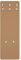 Bilderwelten Garderobe Unifarben 105cm x 34cm Einfarbig Braun Modern Garderobenhaken Garderobenpaneel Flurgarderobe Flur-Möbel Wandgarderobe Holz