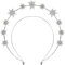 O-Kinee Carnival Haarreif Sonnenstrahlen,Göttin Hochzeit Haar,Krone mit Heiligenschicht,Stirnband Stern,Carnival Kostüm Accessoire,Silber Tiara Party Haarschmuck für Frauen und Mädchen