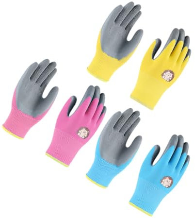 VANZACK Wiederverwendbare Gartenschere 3 Paar Für Jungen Und Mädchen Geschnitten Zum Pflanzen Jäten Obstpflücken