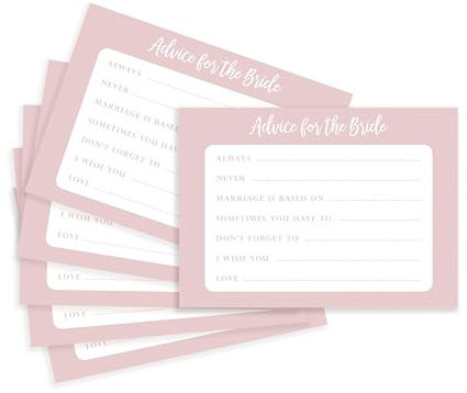 Manta Makes Hen Party Accessories, Advice for The Bride Cards, Hen do Accessories, Hen Party Games for Adults Classy, Hen do Games, Hen Night Accessories, Fun Hen Party Card Games (20 P Advice Cards)