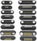1 Paar magnetischer Pogo-Pin-Anschluss – 2P/3P/4P/5P/6P/7P/8P/9P/10P/12-poliger Gleichstrom-Stecker + Buchse, federbelasteter Magnet-Ladeanschluss, ein- und zweireihig (8-polig)