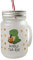 speecheese Bubble Tea-Rex Mason Jar Henkel Trinkglas mit Deckel mit T-Rex Tea-Rex Dinosaurier Motiv Perfekt für Kinder Kindergarten Schule Vorschule - Lustiges Getränkeglas