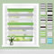 Doppelrollo Klemmfix ohne Bohren B105 x H120cm(Stoffbreite 101cm) Grün-grau-weiß, Rollos für Fenster ohne Bohren, Klemmrollos mit Lichtdurchlässig & Verdunkelnd, Seitenzugrollo Sonnenschutz Rollo