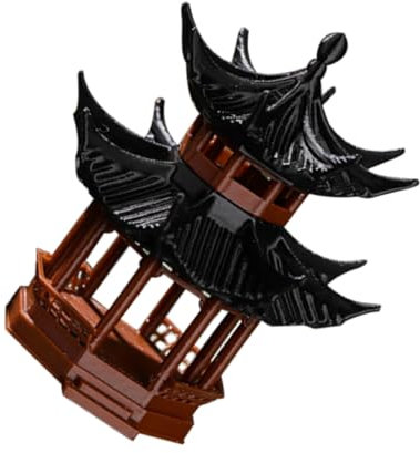 CAXUSD Tiny Pavilion Ornament Mini Pavilion Statue Für Garten Und Bonsai-Dekoration Tisch Und Aquarienverzierung Einzigartiges Design Für Drinnen Und Draußen