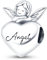 TCZNAF Herz Armband Charms für Europäische Armbänder Halsketten Muttertag Weihnachten Bead Charm für Damen