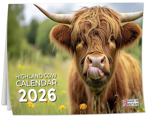 Crazy Little Things Kalender 2025 – Wandkalender 2025, UK-Landschaften, A4 Monatsansicht (Jan 2025–Dezember 2025), umweltfreundlich, A3, wenn geöffnet, hergestellt in Großbritannien