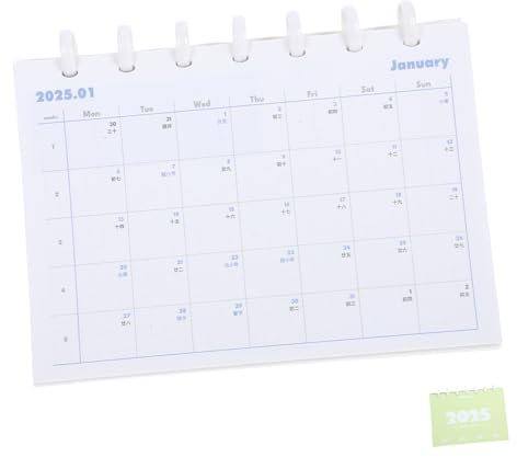 Süßer Tischkalender 2025 Ewiger Flip Kalender Schulanfang Deko