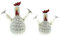 FRANK FLECHTWAREN Huhn Federn, 2er Set, Porzellan, weiß Maße: Höhe 12 cm, 16 cm