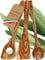 SCHWERTKRONE® Holzlöffel Set [AUS ITALIENISCHEM OLIVENHOLZ] - Kochlöffel Holz - Pfannenwender Holz - Holzkochlöffel - Küchenutensilien - Holzlöffel Set Olivenholz Kochbesteck
