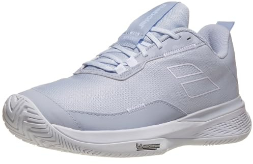 Babolat Women's, SFX EVO AC W Tennis Shoes, Size 38.5, Black/Silver, Optimal Comfort, Support and Fluidity for Amateur to Advanced Players, Suitable for All Surfaces