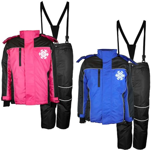 MS-Trachten Kinder Skianzug 2tlg Olli Skijacke mit Skihose Blau (158/164)