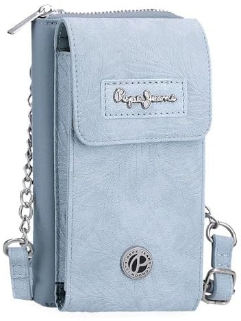 Pepe Jeans Jana Umhängetasche, Blau, 11 x 20 x 4 cm, Polyester, mit Details aus Kunstleder von Joumma Bags, blau, Talla única, Umhängetasche
