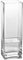 Jarrón cuadrado alto, jarrón de cristal transparente, jarrón alto, jarrón decorativo, adecuado para fiestas, adorno decorativo para el hogar, grande