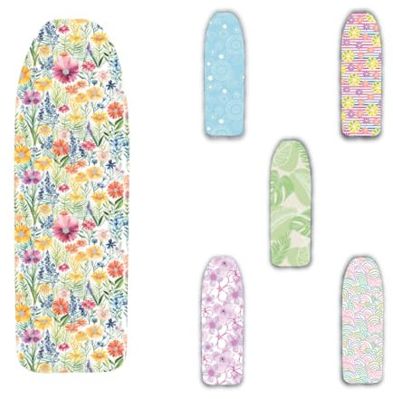 Ka' Mia - Bügelbrettbezug für Unterschrank kompatibel mit Foppapedretti mit Gummizug 116 x 65 cm empfohlen für Bügelbretter bis 101 x 50 cm - Bügelbrettbezug (Dalila)