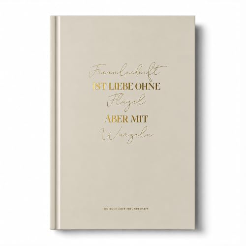 BIROYAL Freundebuch Erwachsene für 62 Freunde, Freundschaftsbuch Erwachsene mit 4 Vorlagen & 10 Gemeinschaftsseiten, Freunde Buch für Familie, Kollegen, Poesiealbum zum Ausfüllen, Geschenk für Freunde