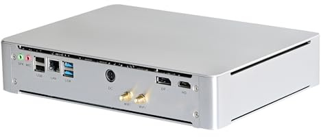 ANDAQI 8K Mini PC, Small Server, Gaming Computer, XEON D-1581, Windows 11 / Linux Ubuntu, BM28, AMD Radeon RX 6400 4G Graphic, Wi-Fi 6, BT 5.2, DP1.4a, HDMI2.1, 64G RAM, 512G NVME SSD, 5TB HDD