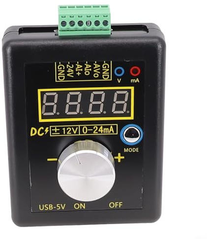 Generatore di segnale analogico, trasmettitore di corrente 4-20mA 0-10V, tester digitale per laboratorio industriale (con batteria)