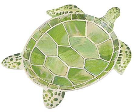 Tropical Breeze Melamine Turtle 9 5/8 Plate Set of 4