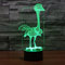 3D Strauß Illusions LED Lampen Tolle 7 Farbwechsel Acryl berühren Tabelle Schreibtisch-Nacht licht mit USB-Kabel für Kinder Schlafzimmer Geburtstagsgeschenke Geschenk