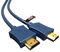 rhinocables OFC HDMI 4K 1.4 Ultra HD HDR Smart High Speed Cable Ethernet Oxygen Free Copper Blue (1m)