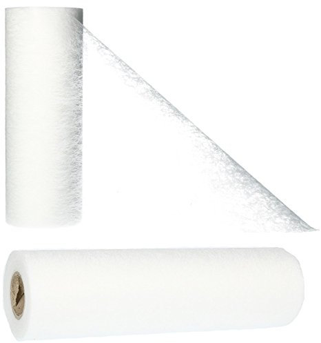 AmaCasa Tischläufer Weiß (23 cm x 20 m) – Hochwertiges Vliesband für stilvolle Tischdekoration bei Hochzeiten, Geburtstagen & besonderen Anlässen