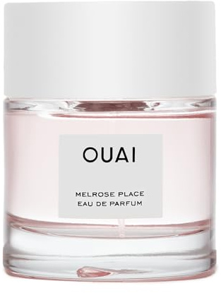 OUAI Melrose Place Eau de Parfum, elegantes Damenparfüm für den täglichen Gebrauch, frischer blumiger Duft mit Noten von Champagner, Bergamotte und Rose mit zarten Noten von Zedernholz und Litschi, 50