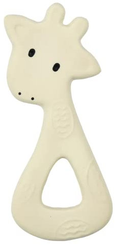 Tikiri 8591502 - Kautschuk Beißring Giraffe, Zahnungshilfe aus Naturkautschuk, für Babys ab 0+ Monaten