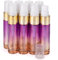 Unxuey 8 pcs 10 ml (0.3 Oz) Mist Gradient Rainbow Color Glass Spray Bottles with Golden Fine Mist Sprayers for Essential Oils Perfume Fragrance Atomiser Refillable Portable Container Vials