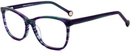 FERAVIA Women non prescription fashion eyeglasses clear lens square classic stylish lady purple eyeglasses butterfly optical glasses