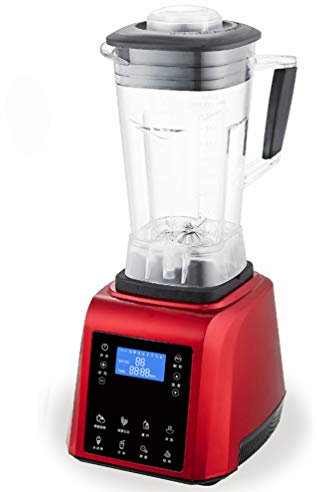 QREZ Blender Smoothie Maker, Jug Blender Smart Blender Juicer Professional Commercial for Vegetables And Fruit Smoothie Maker Blender Food Processor 45000RPM 2200W,Red